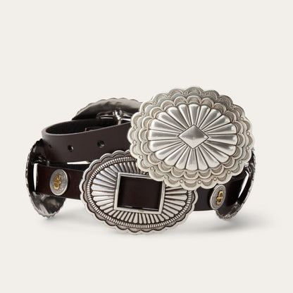 Southwestern Concho Belt Dark Brown