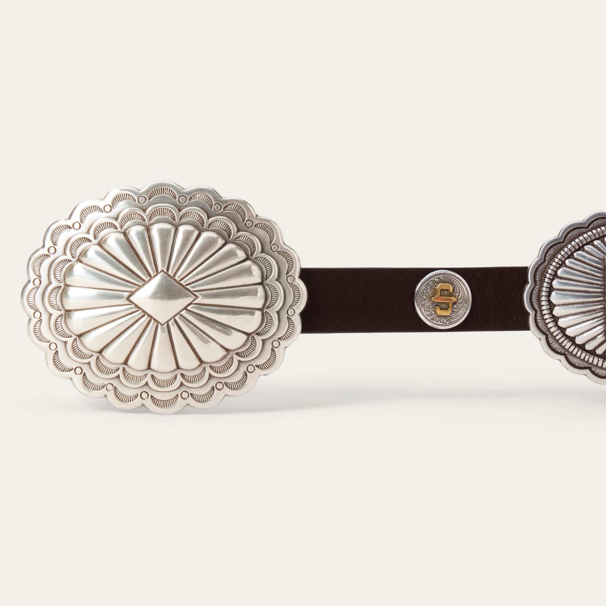 Southwestern Concho Belt Dark Brown