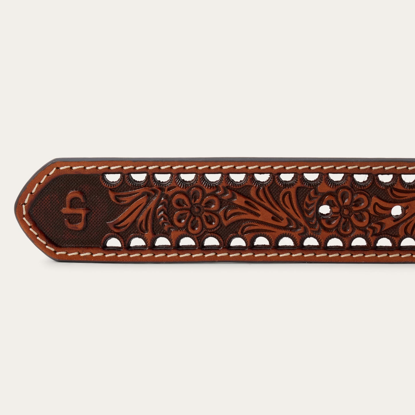 Women's Tooled Belt Natural