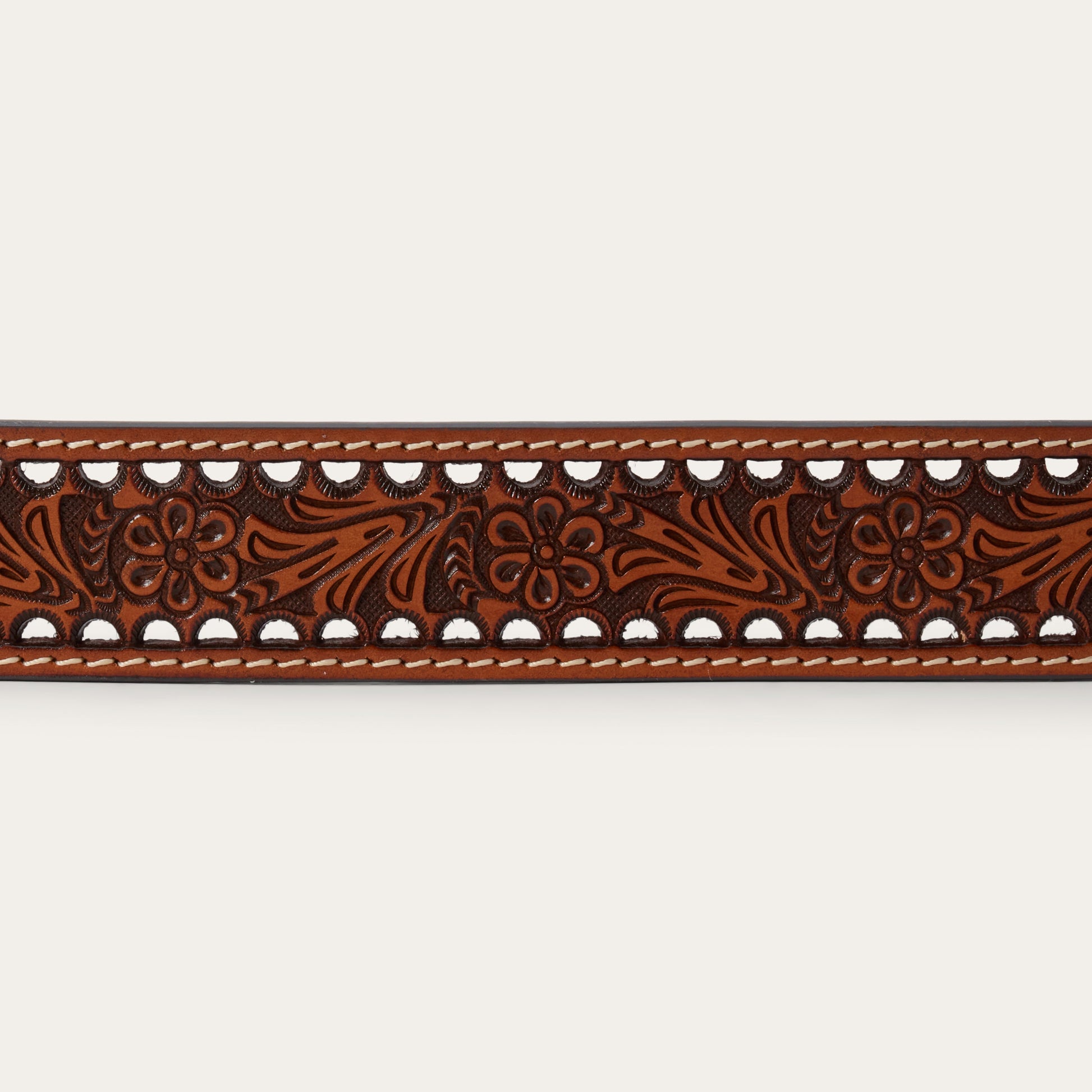 Women's Tooled Belt Natural