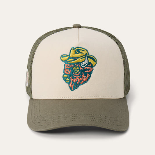 Outlaw Trucker Hat Olive/Cream