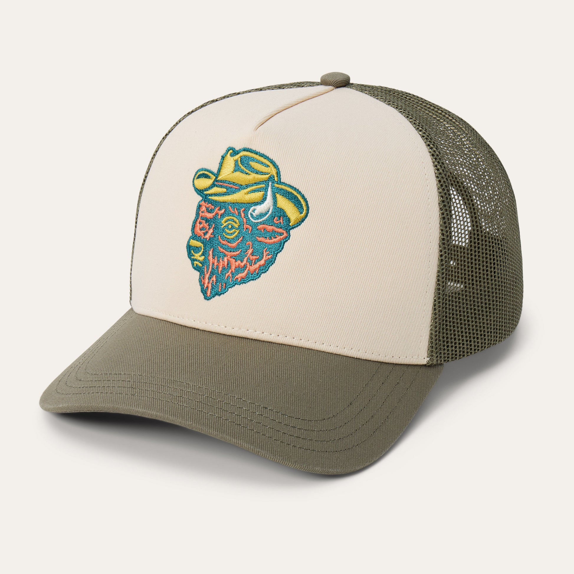 Outlaw Trucker Hat Olive/Cream