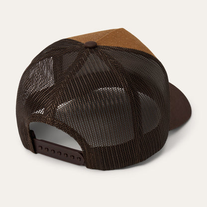 Bison Patch Trucker Hat Brown