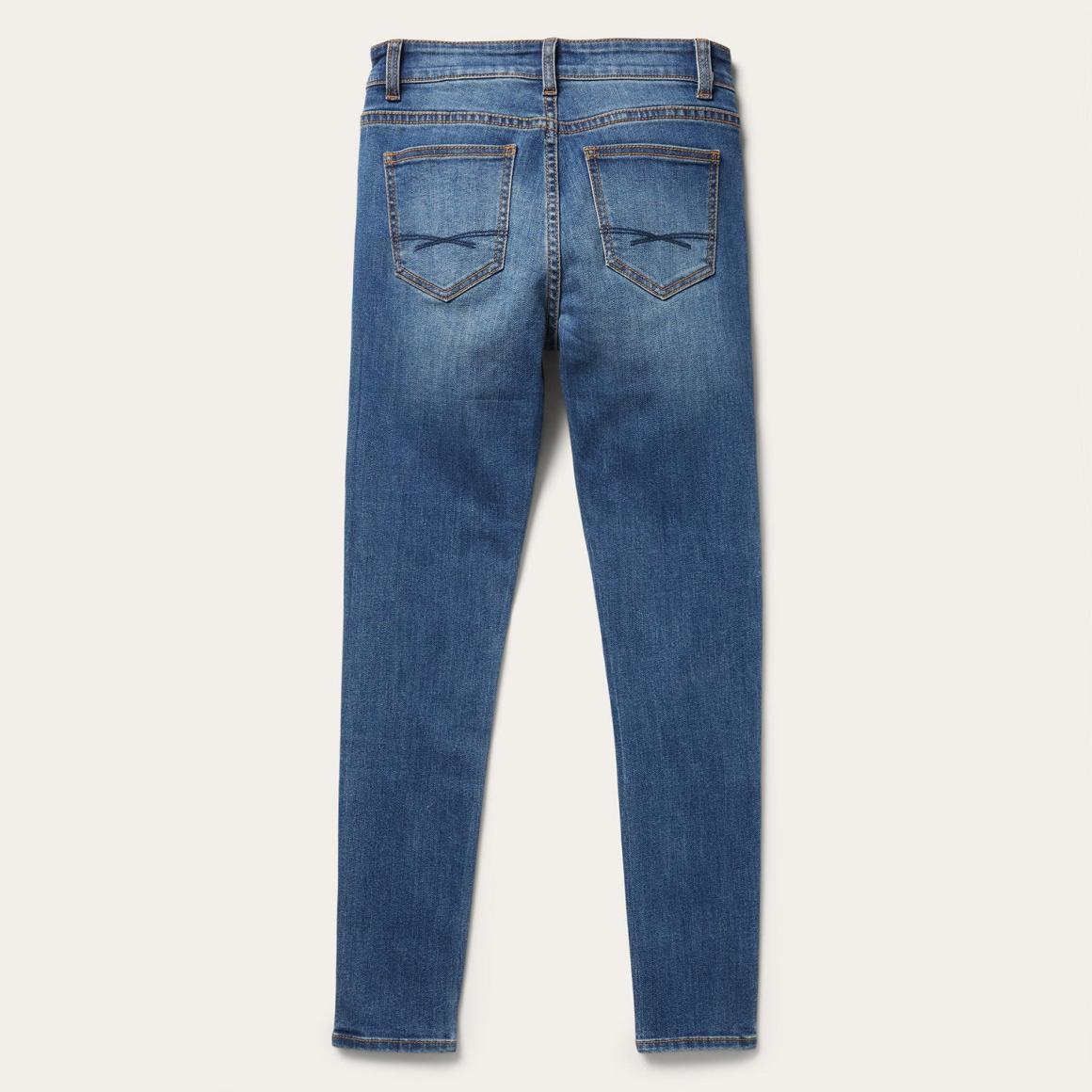 902 High Waist Skinny Fit Jeans Blue | Women Stetson Denim