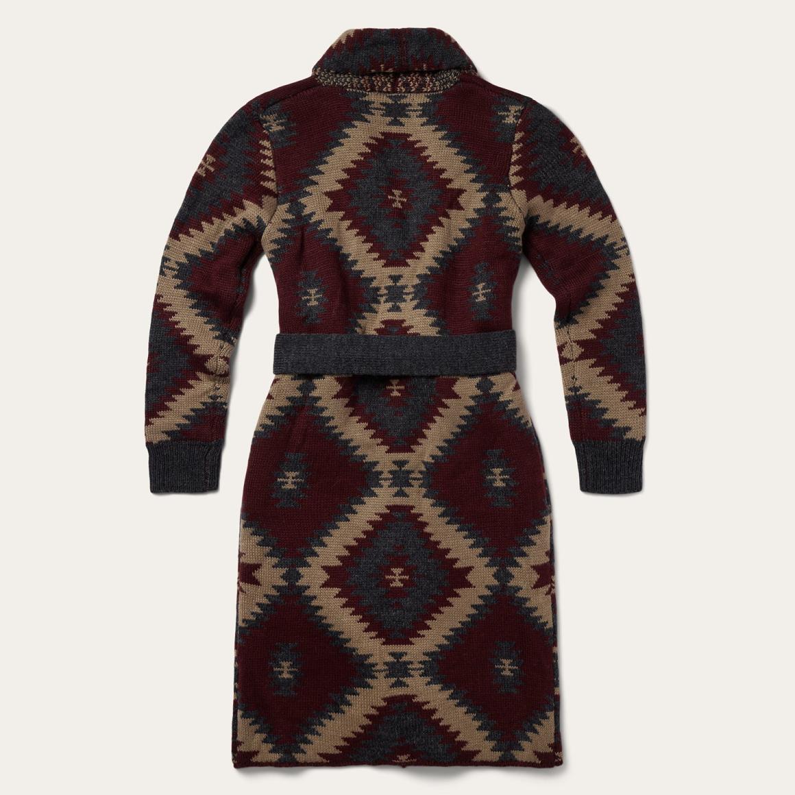 Aztec Duster Sweater Wine | Women Stetson Sweaters