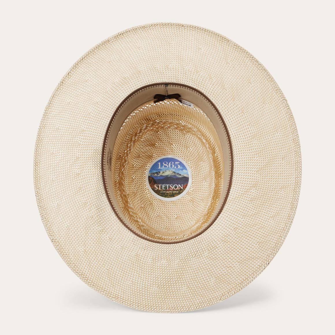 Batterson Straw Hat Ivory/tan | Men/Women Stetson Fedora