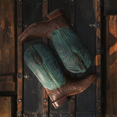 Big Horn Tobacco Alligator Cowboy Boot Brown | Men Stetson Exotics