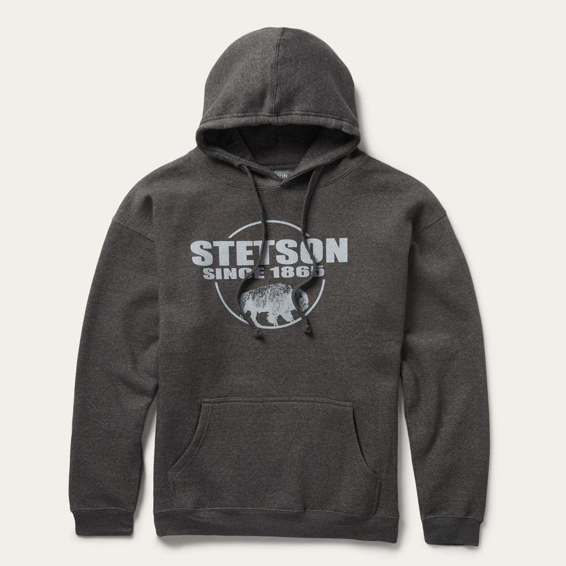Bison Hoodie Grey | Men Stetson Sweaters &amp; Hoodies