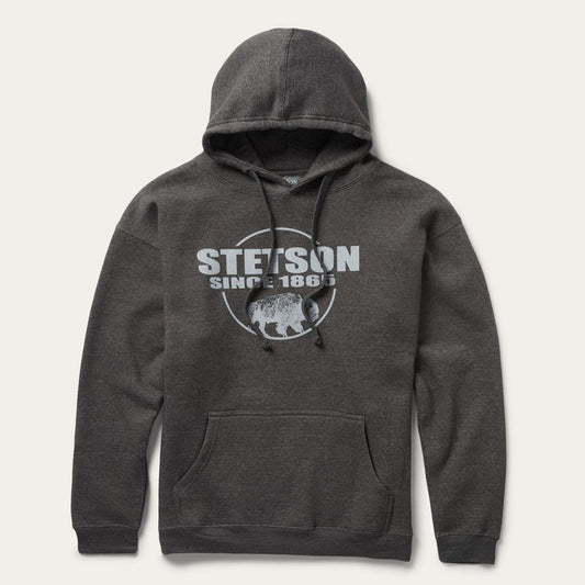Bison Hoodie Grey | Men Stetson Sweaters &amp; Hoodies