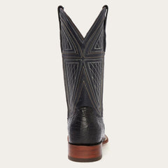 Black Falls Alligator Cowboy Boot Black | Men Stetson Exotics