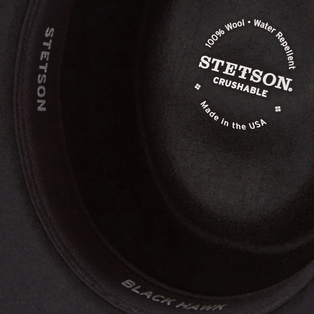 Black Hawk Outdoor Hat Black | Men/Women Stetson Outdoor
