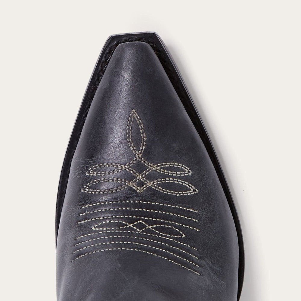 Blair Corded Side Zip Cowboy Boot Black | Women Stetson Western