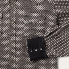 Brown Diamond Print Western Shirt Brown | Men Stetson Western Shirts