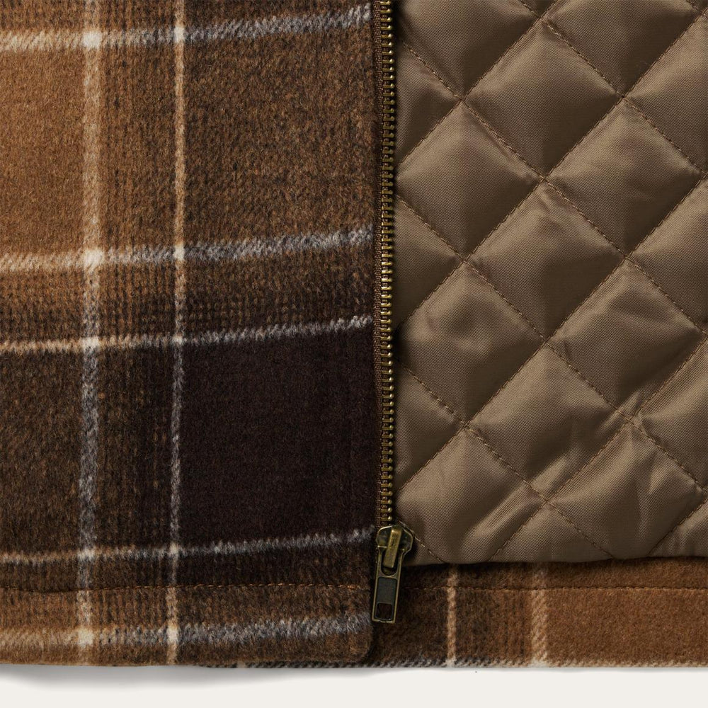 Brown Plaid Western Coat Brown | Men Stetson Flannel Shirts