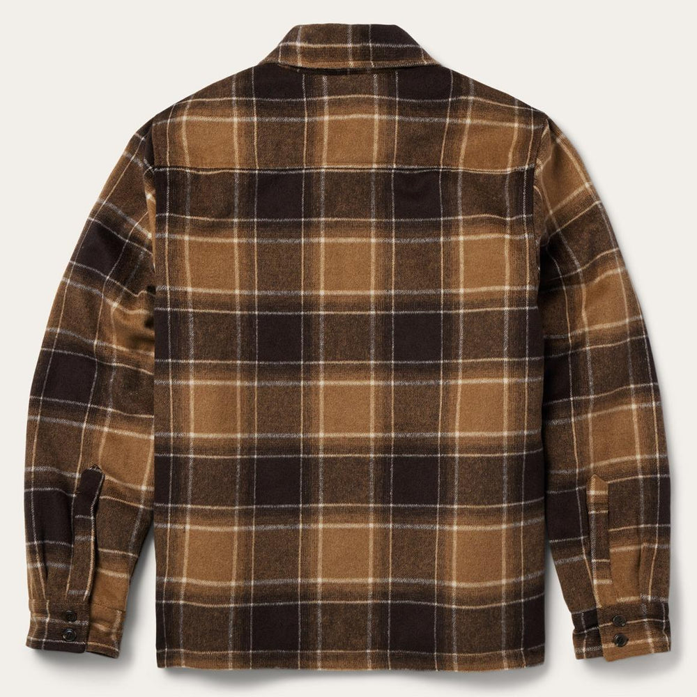 Brown Plaid Western Coat Brown | Men Stetson Jackets