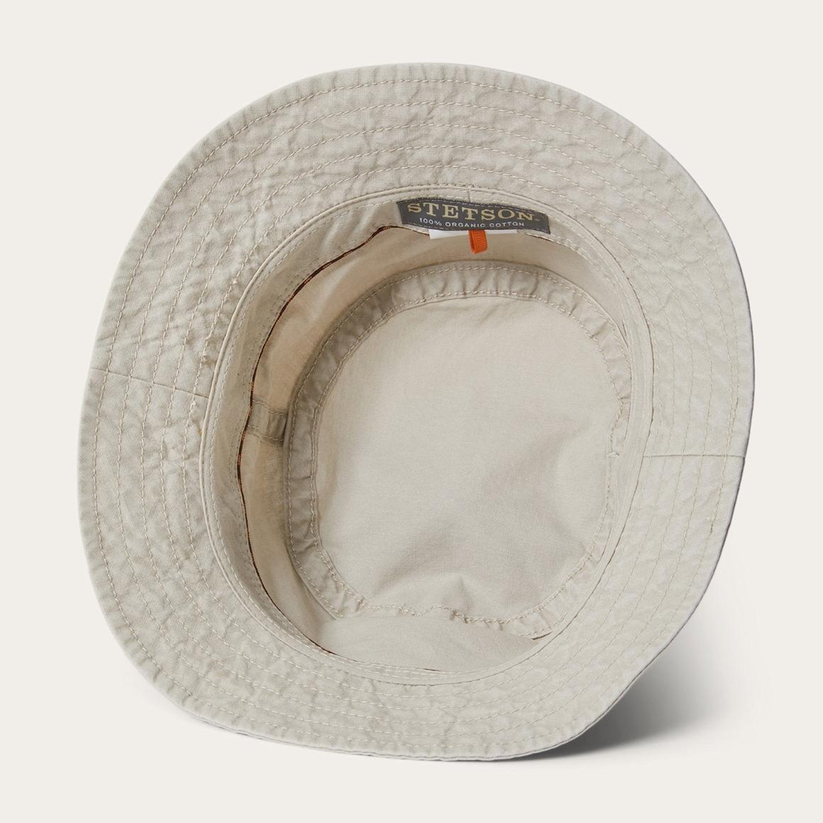 Bucket Delave Organic Cotton Off White | Men/Women Stetson Caps &amp; Truckers