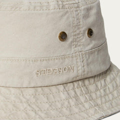 Bucket Delave Organic Cotton Off White | Men/Women Stetson Caps &amp; Truckers