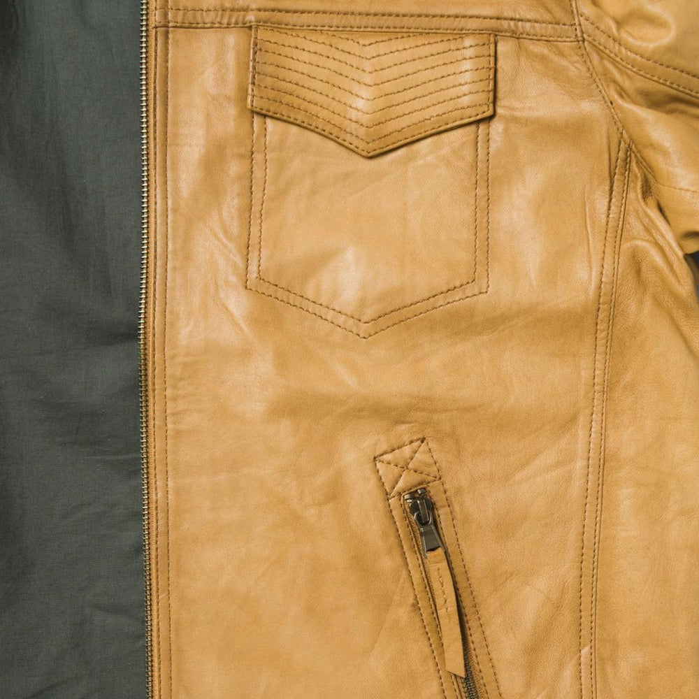 Butter Soft Distressed Leather Jacket Brown | Men Stetson Jackets