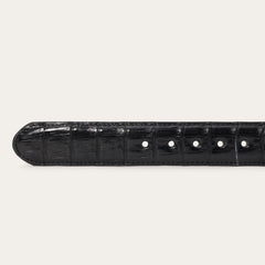 Caiman Western Tab Belt - 1 1/4" Width Black Classic | Men Stetson Belts