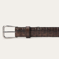 Caiman Western Tab Belt - 1 1/4" Width Cigar Classic | Men Stetson Belts