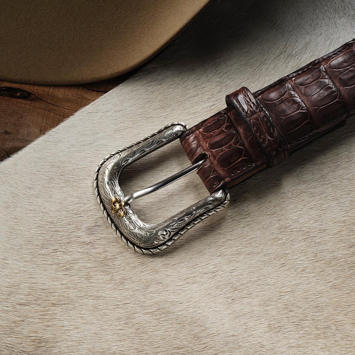 Caiman Western Tab Belt Cigar Classic | Men Stetson Belts