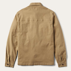 Camel Stretch Canvas Shirt Jacket Brown | Men Stetson Jackets
