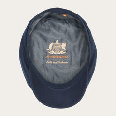 Cashmere &amp; Silk Driver Cap Blue | Men/Women Stetson Caps &amp; Truckers