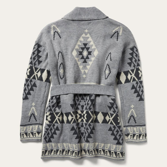 Chunky Knit Tie Sweater In Grey Grey | Women Stetson Sweaters