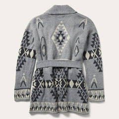 Chunky Knit Tie Sweater In Grey Grey | Women Stetson Sweaters