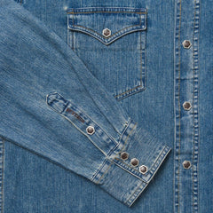 Classic Denim Shirt Blue | Men Stetson Western Shirts