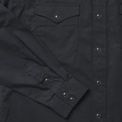 Classic Western Shirt In Black Black | Men Stetson Classic Cut