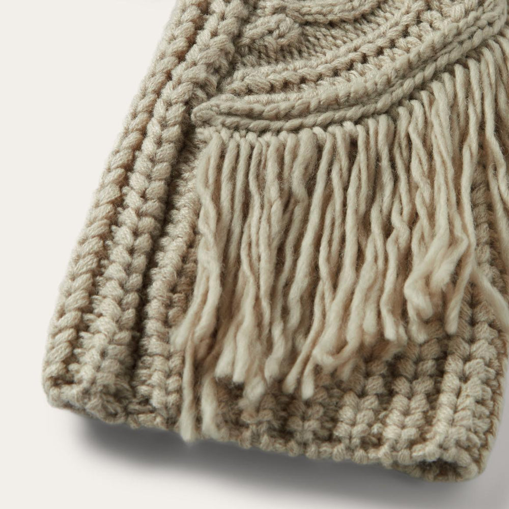 Cream Fringed Cardigan Tan | Women Stetson Fringe Jackets