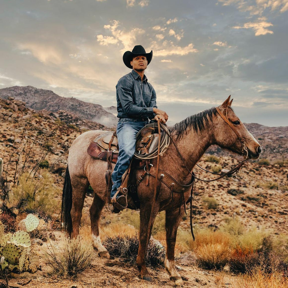 Dark Denim Western Shirt Blue | Men Stetson Western Shirts
