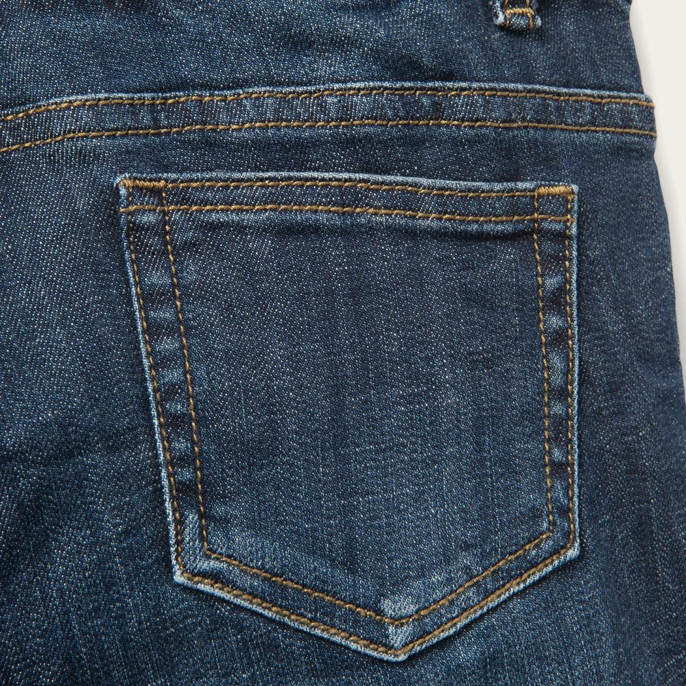 Dark Wash Denim Shorts Blue | Women Stetson Denim