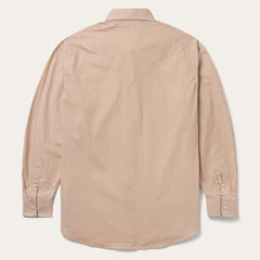Diamond Print Western Shirt Orange | Men Stetson Western Shirts