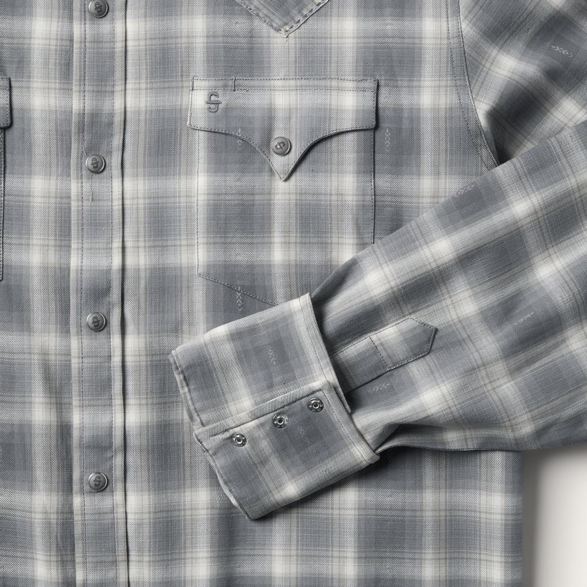 Dobby Twill Plaid Shirt Brown | Men Stetson Western Shirts