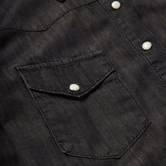 Embroidered Black Denim Shirt Black | Women Stetson Western Shirts