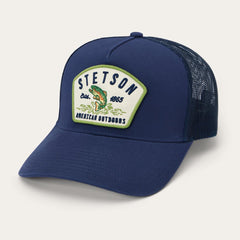 Fishing Patch Trucker Cap Navy | Men/Women Stetson Caps &amp; Truckers