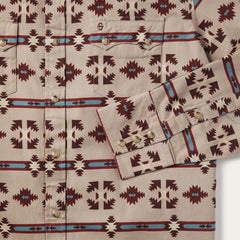Gaucho Stripe Shirt Brown | Men Stetson Modern Cut