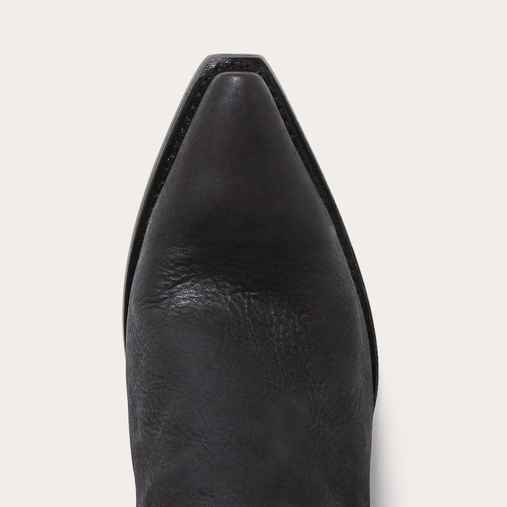 Glam Over-The-Knee Fringe Boot Black Leather | Women Stetson Western