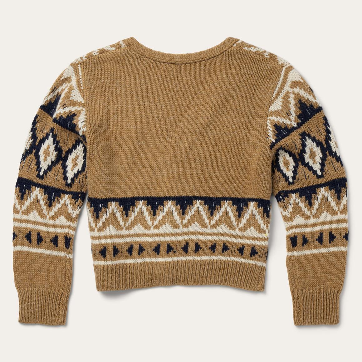 Gold Aztec Cardigan Yellow | Women Stetson Sweaters