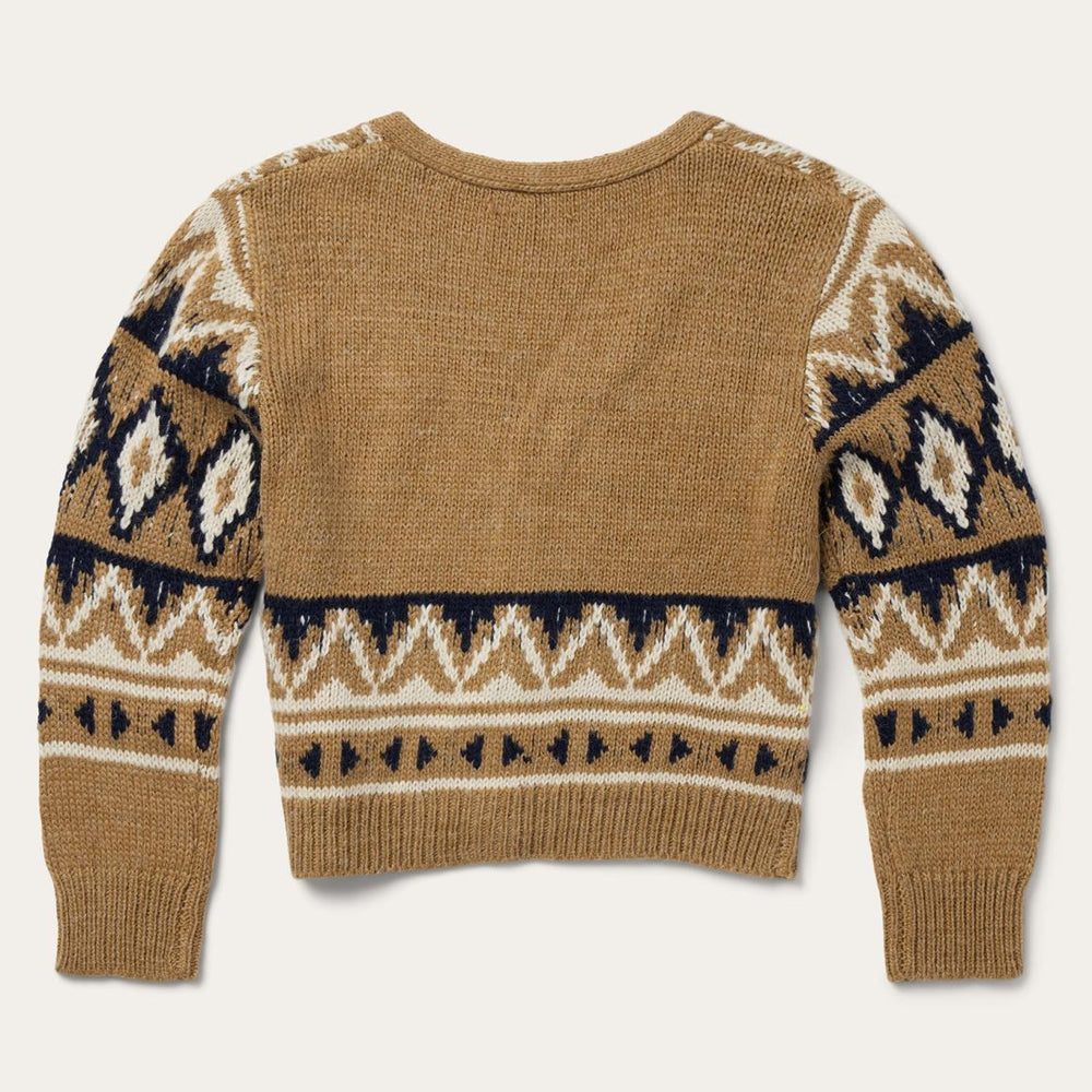 Gold Aztec Cardigan Yellow | Women Stetson Sweaters