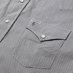 Grey Geo Print Western Shirt Grey | Men Stetson Western Shirts