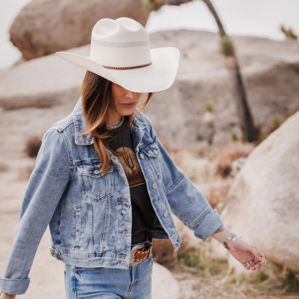 Griffin 100X Straw Cowboy Hat Natural | Men/Women Stetson Western