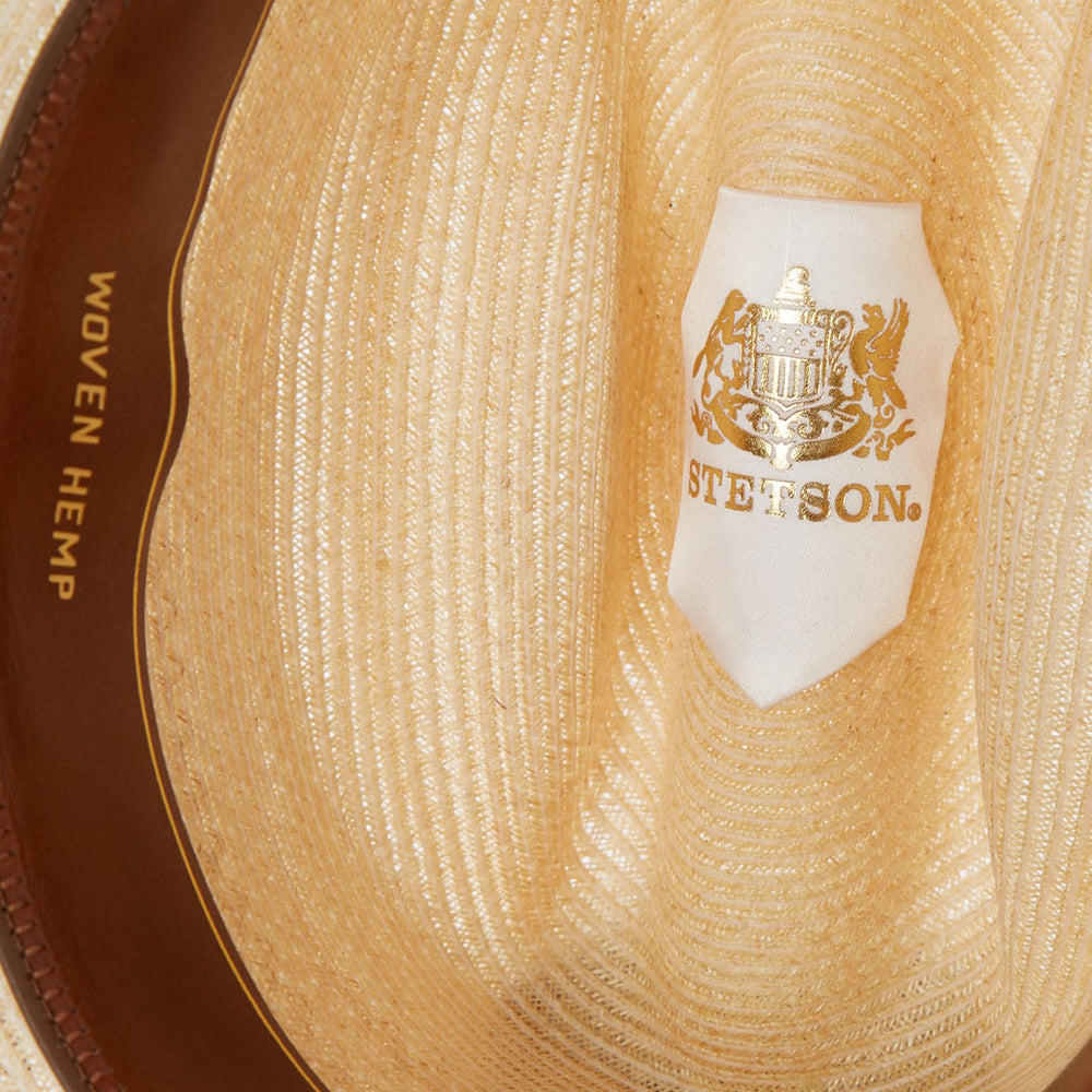 Hemp Straw Open Road Natural | Men/Women Stetson Fedora