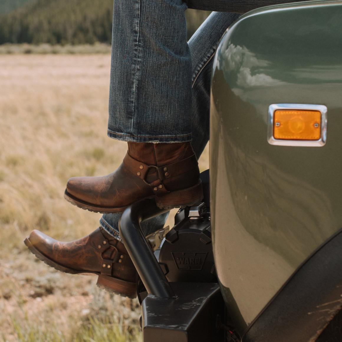 Heritage Harness Boots Waxed Brown | Men Stetson Western