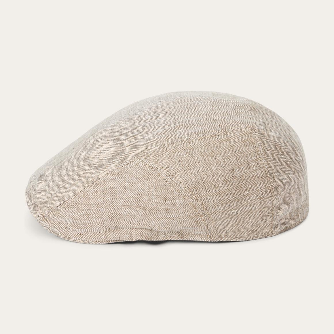 Herringbone Linen Ivy Cap Beige Herringbone | Men/Women Stetson Caps &amp; Truckers
