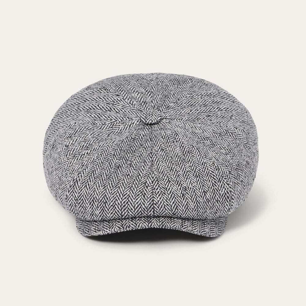 Herringbone Silk Hatteras Black Herringbone | Men/Women Stetson Caps &amp; Truckers