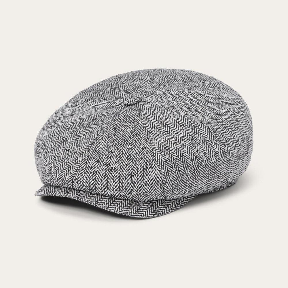 Herringbone Silk Hatteras Black Herringbone | Men/Women Stetson Caps &amp; Truckers