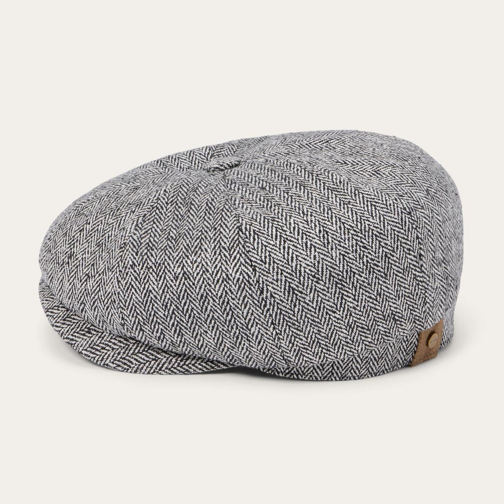 Herringbone Silk Hatteras Black Herringbone | Men/Women Stetson Caps &amp; Truckers